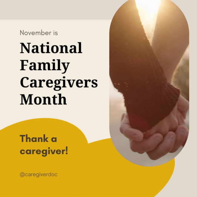 National Family Caregivers Month November 2023